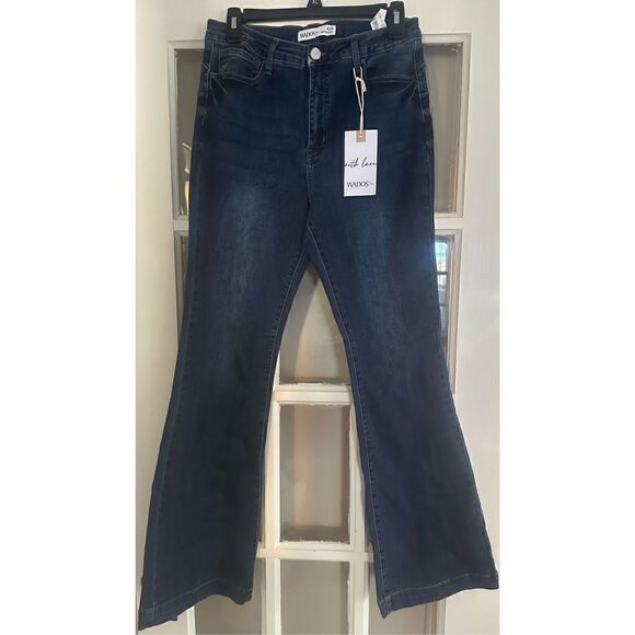 WADOS High Waisted Flare Jeans size 9 High Waist Relaxed Fit for women or junior - Picture 5 of 10